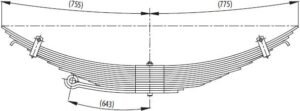Various models of automotive springs suitable for DODGE