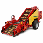 Potato farming machinery, tractor‑mounted potato planter and harvester for farm use